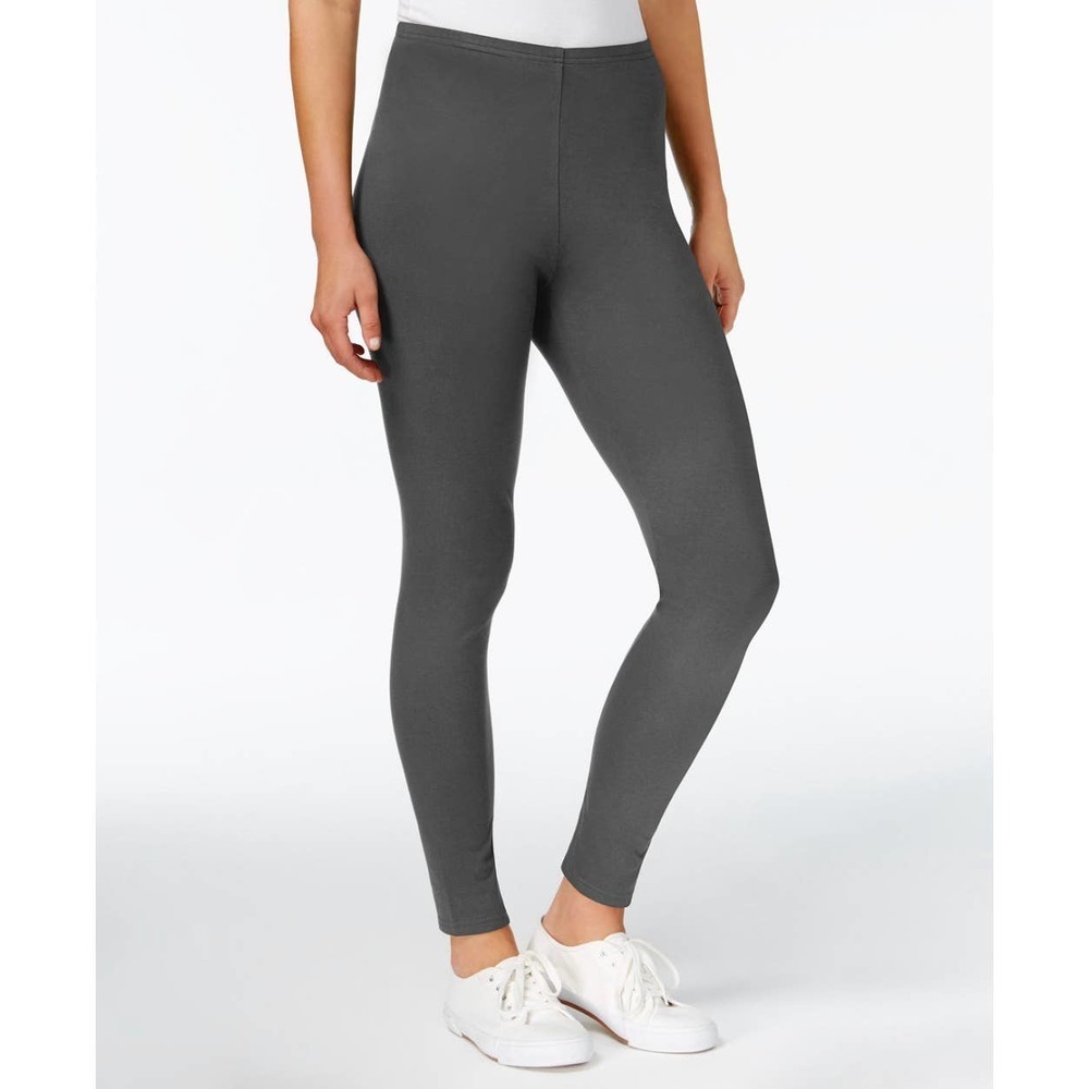 Maison Jules Basic Mid-Rise Leggings in Carbon Size S